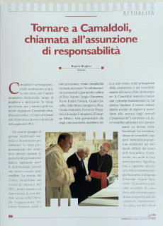 Tornare a Camaldoli, chiamata all’assunzione di responsabilità